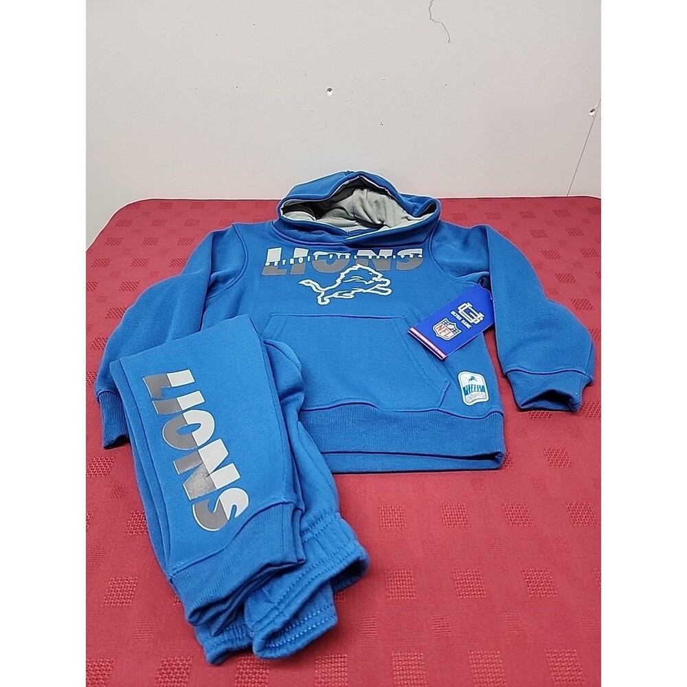 Detroit Lions Officially Licensed Jogging Suit Sz. 4T  Honolulu Blue NWT